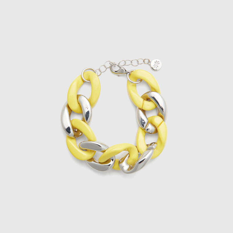 Gold and yellow chain bracelet