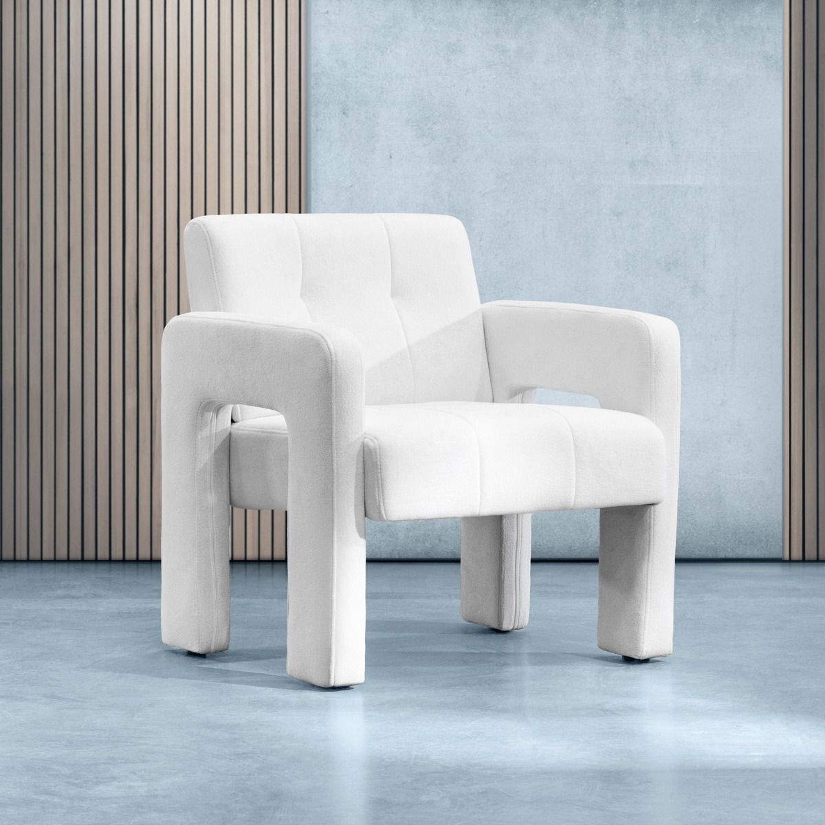 Fotel PELLE Biały 68x74x72 cm