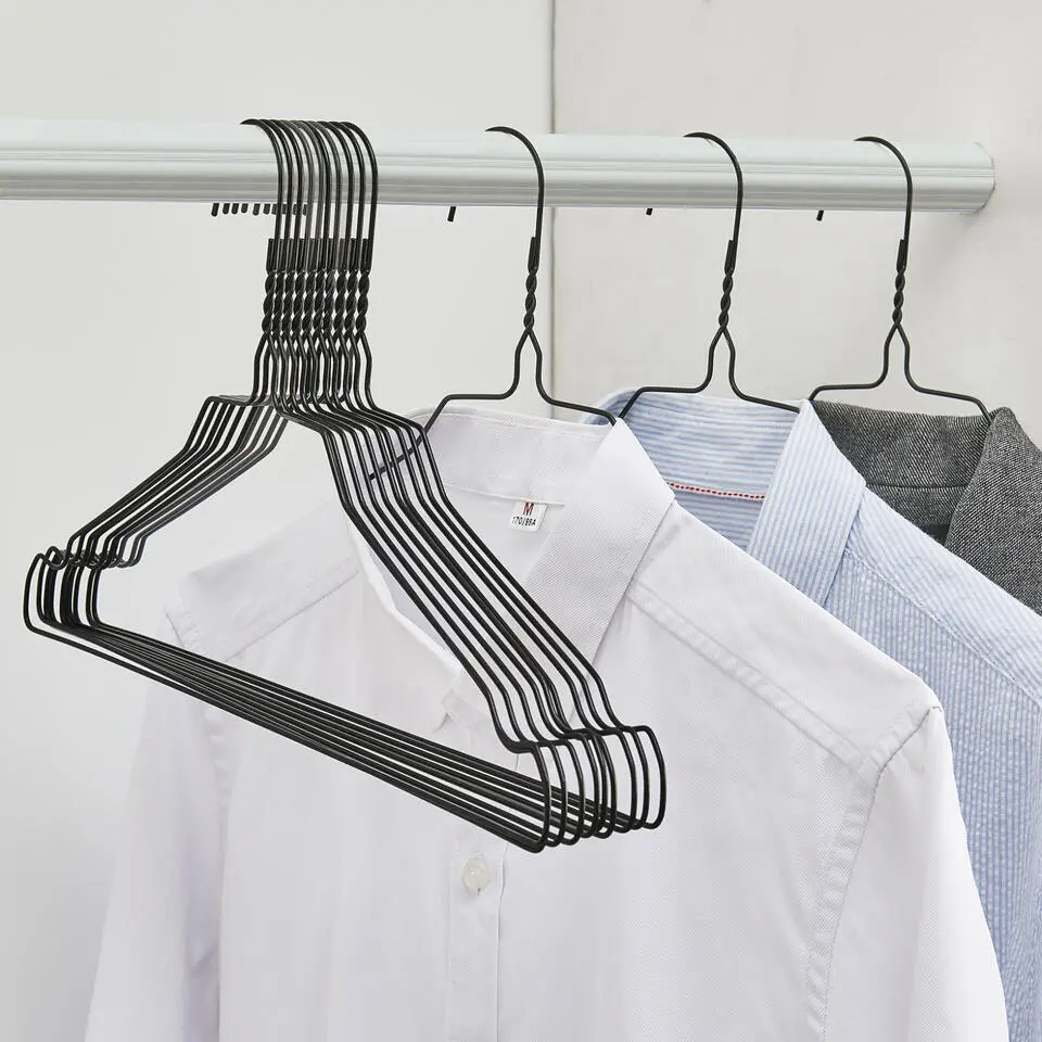 Set van 60 Metalen Kledinghangers, Fijne Dunne Kapstokken - Metaal