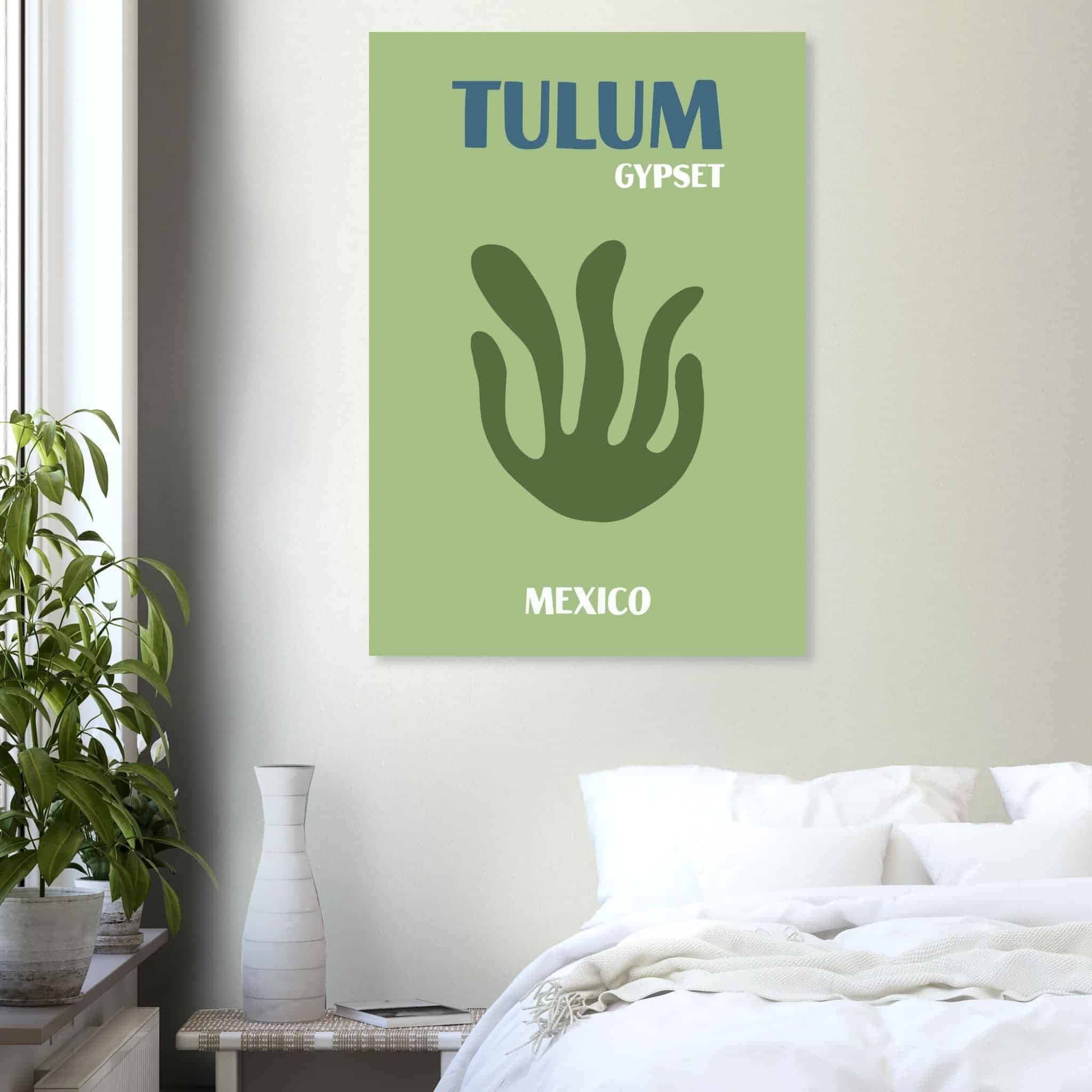 Artfulprints Poster Mexico - Tulum Gypset  - 70x100 cm - Groen