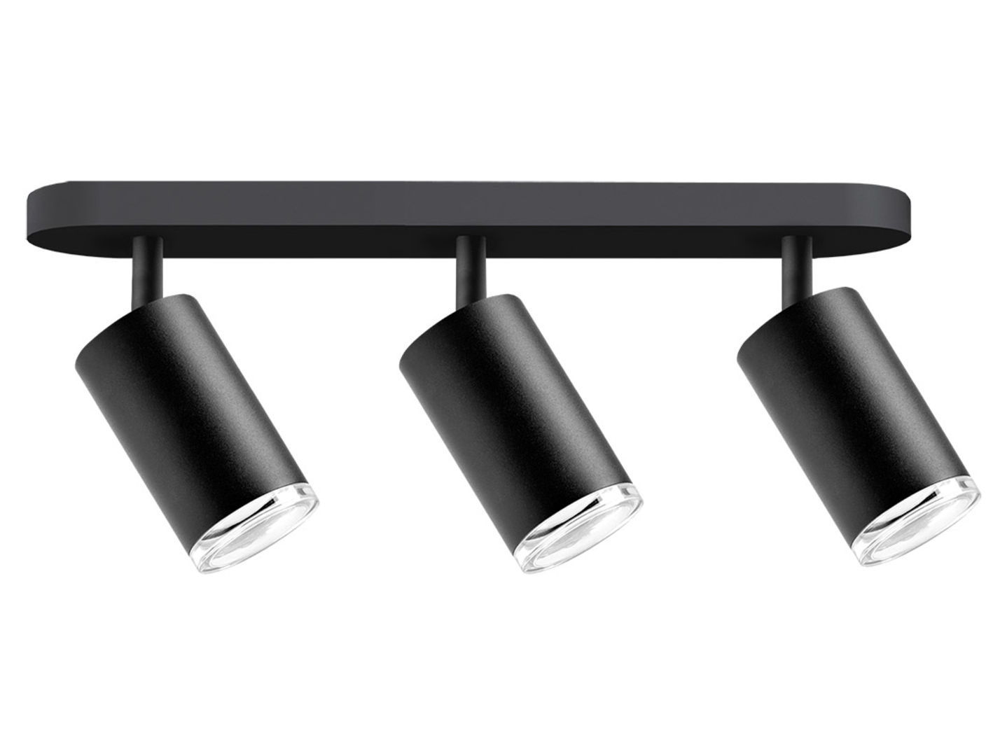 Lampa sufitowa Turyn 3-punktowy spot aluminiowy czarny