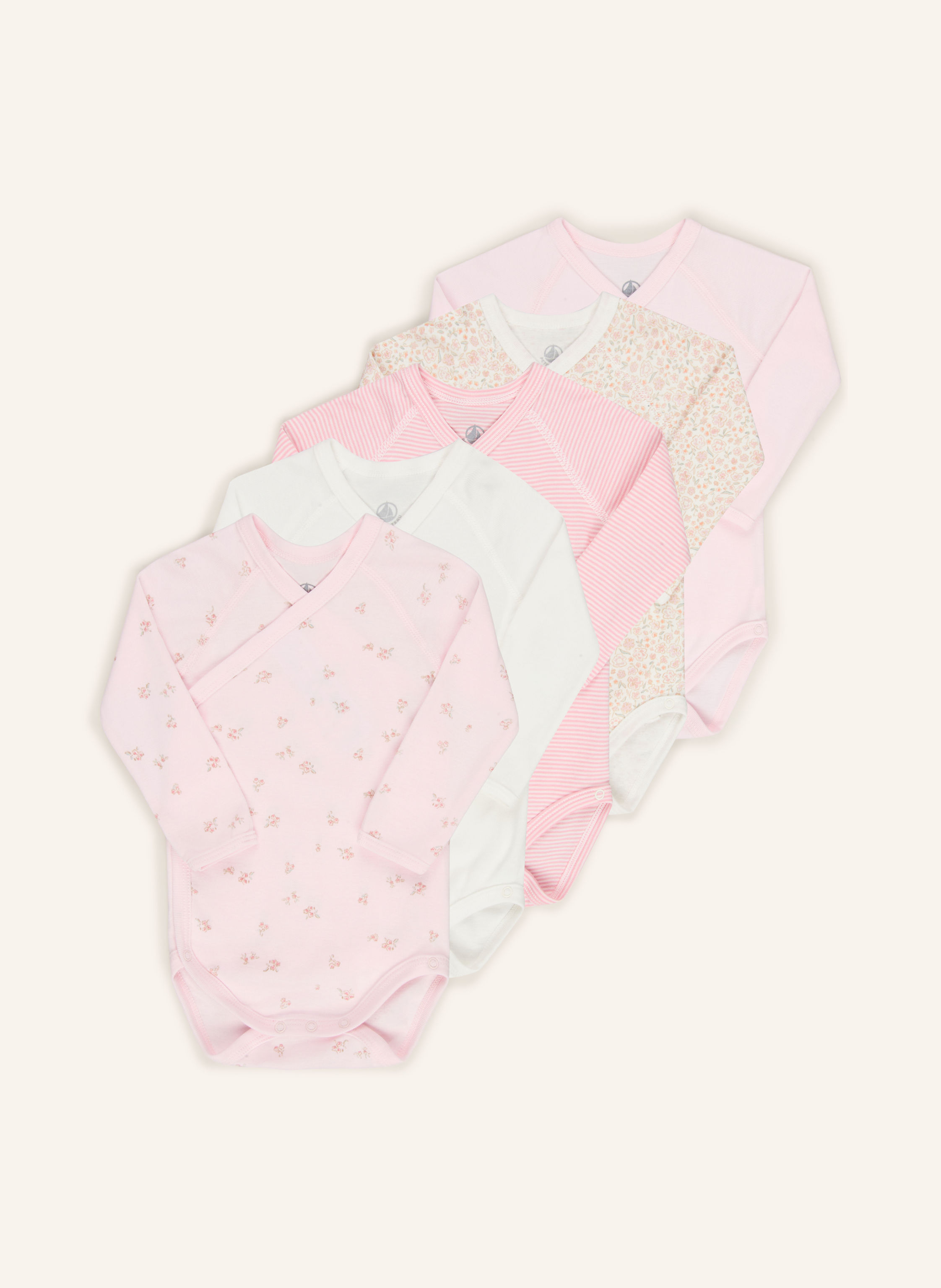 PETIT BATEAU 5er-Pack Wickelbodies