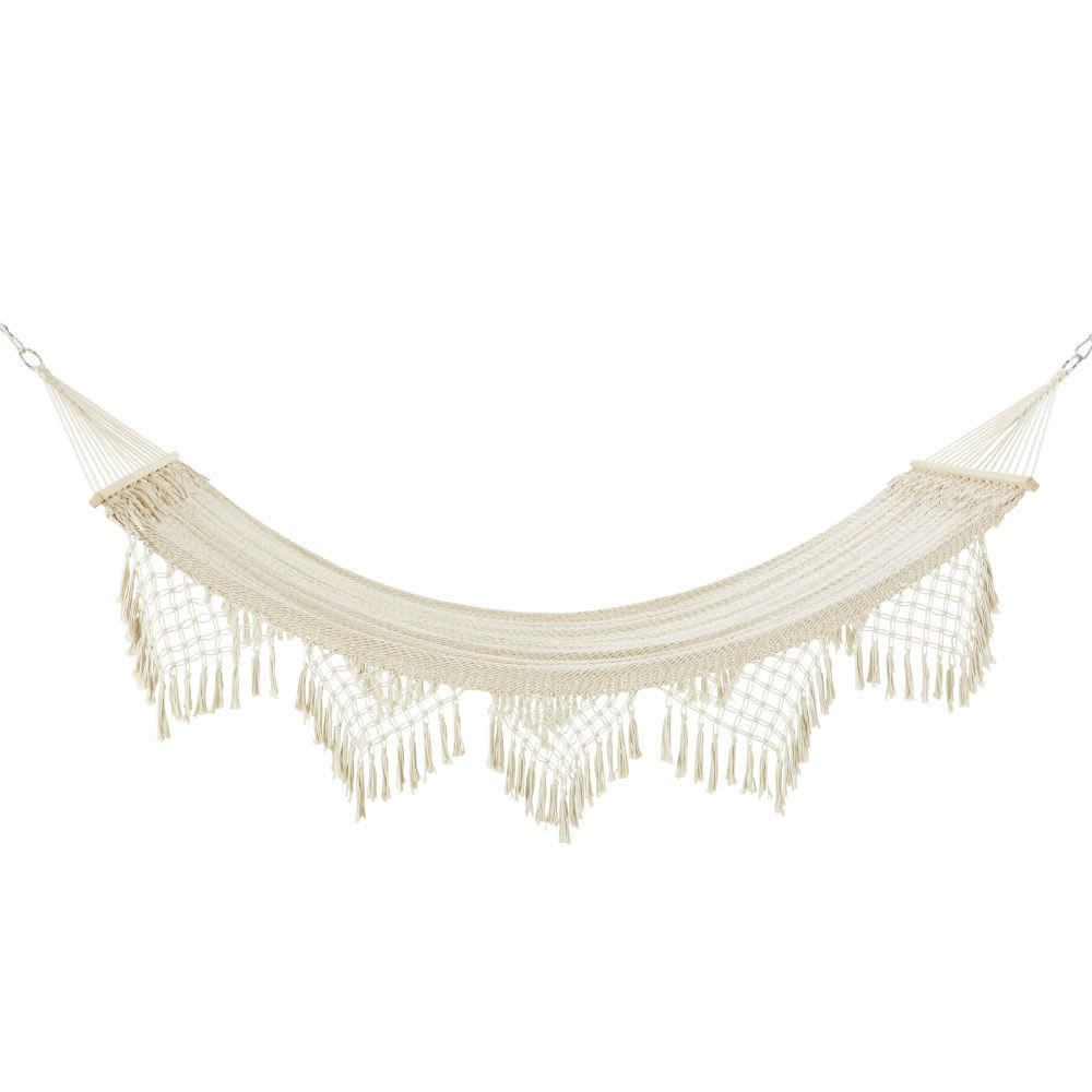 HAPPY ZEN - Hamac tressé main écru