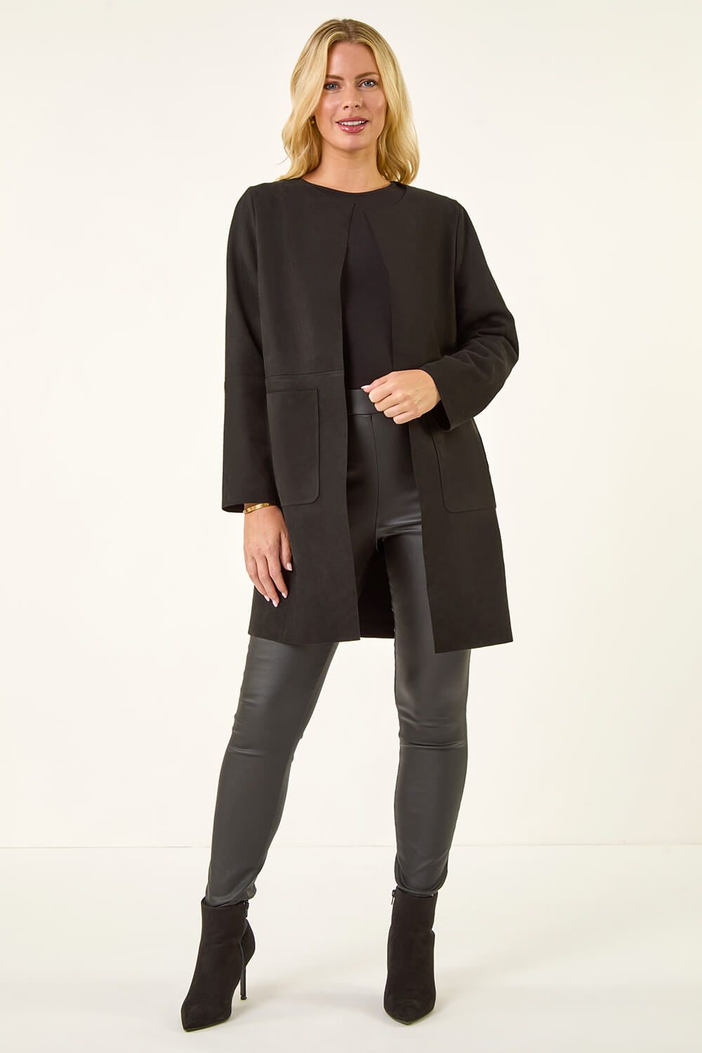 Roman Petite Faux Suede Jacket
