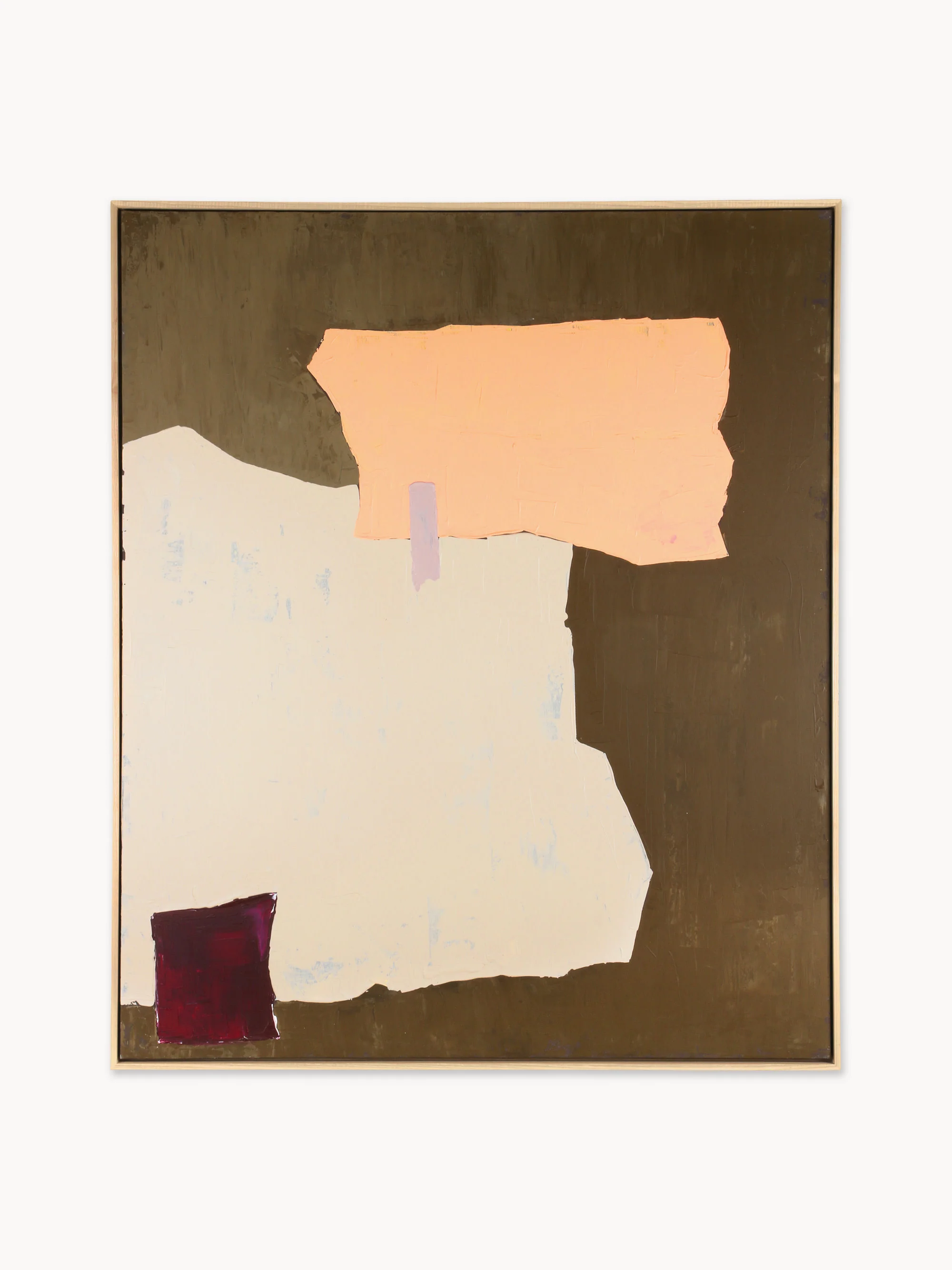 Gerahmtes handgemaltes Leinwandbild Abstract
