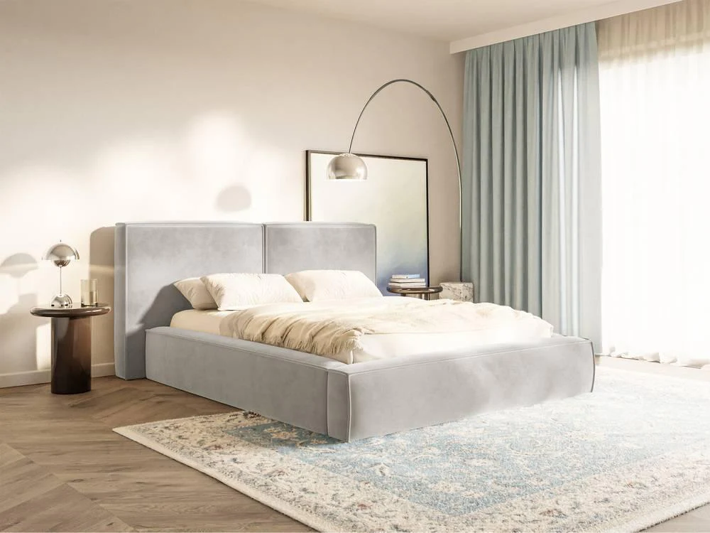 Bedframe Willa velvet 140 x 200 cm met opbergruimte