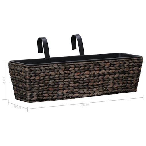 NNEVL Garden Planters 2 pcs Water Hyacinth Brown