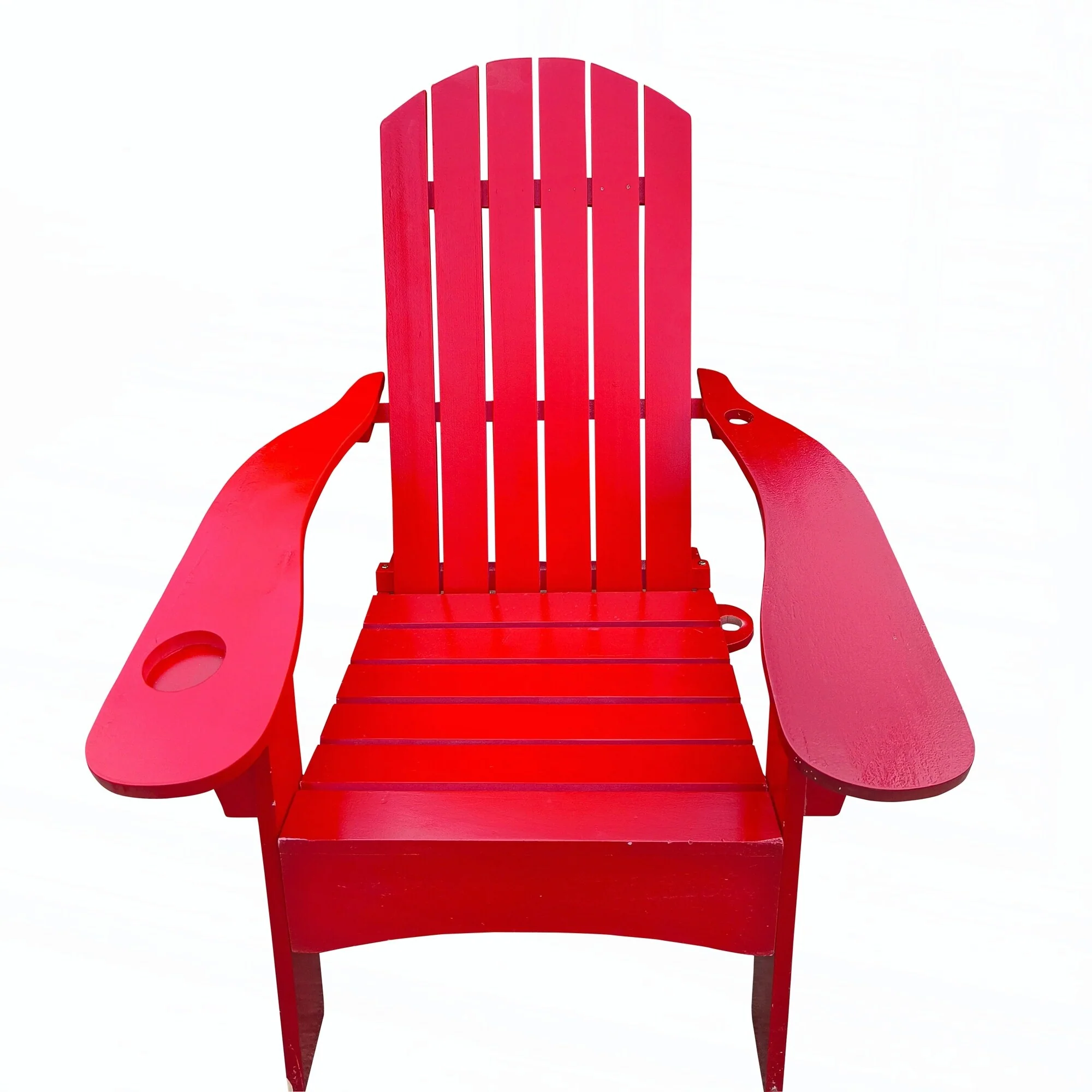 Outdoor or indoor Wood Adirondack chair ,red