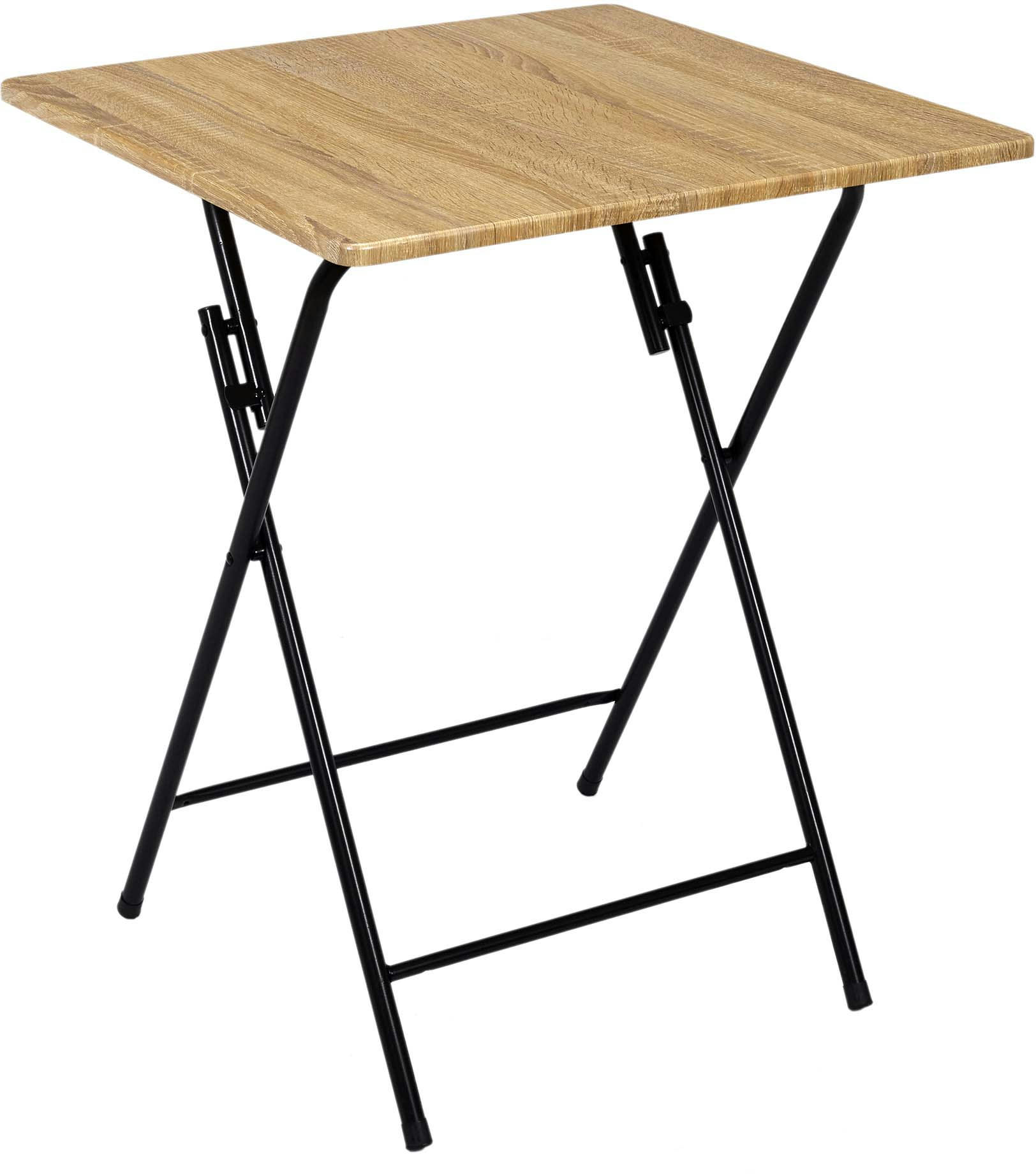 - Table d'appoint plateau en bois ulm 60 x 60 cm