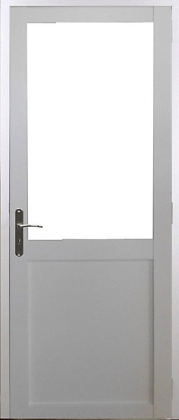 Bloc Porte Atelier Blanc Sans Meneau H204 X L73 Cm Côte Tableau P.droit Gd Menuiseries