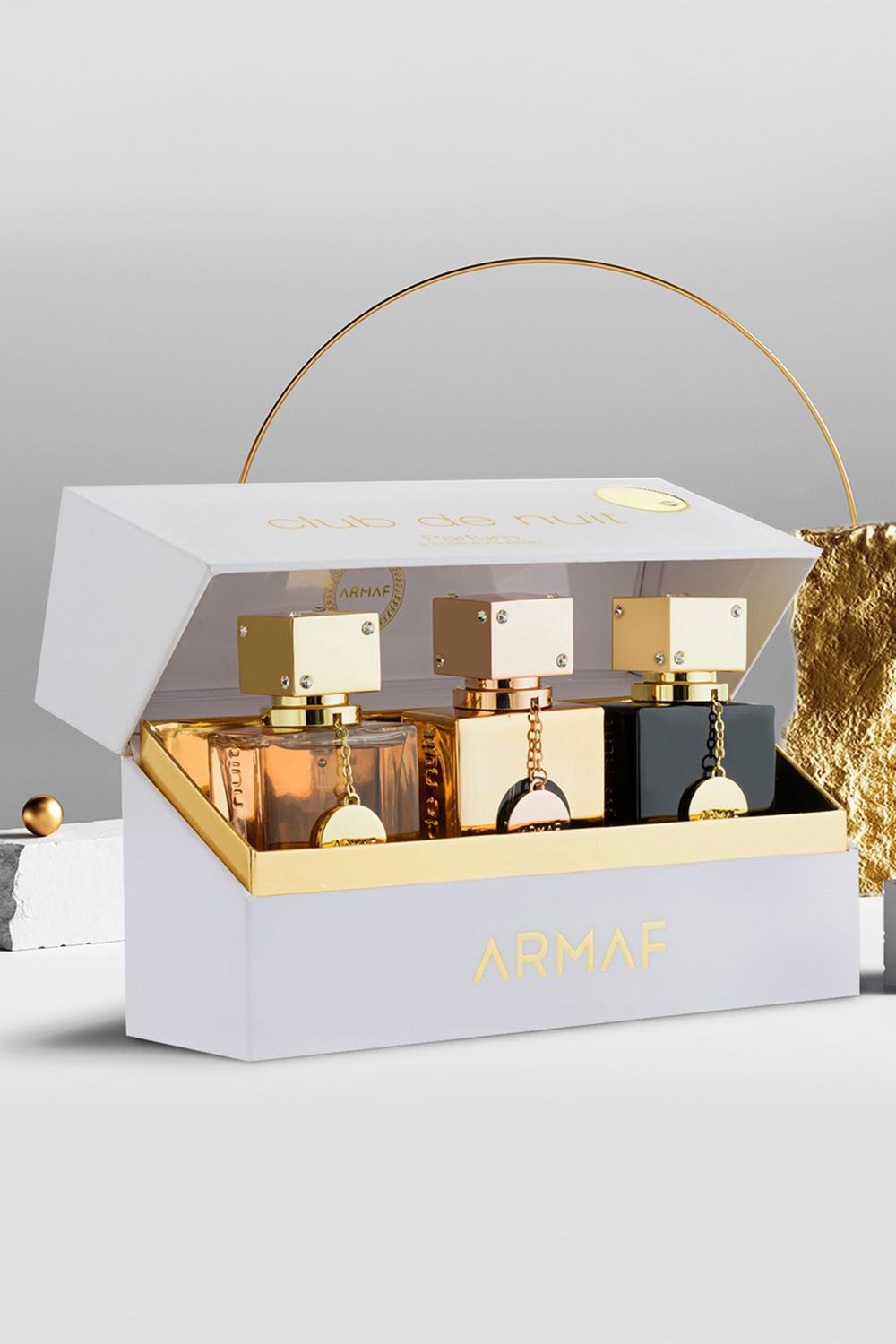 ARMAF Club De Nuit Parfum Three Piece Giftset For Women, 3x 30ml Parfum Fragrances
