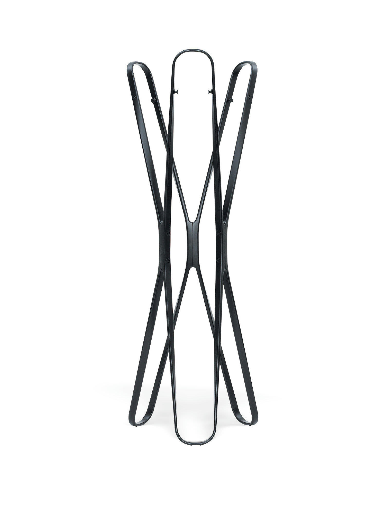 SATURN - Portant en bois massif noir H165cm