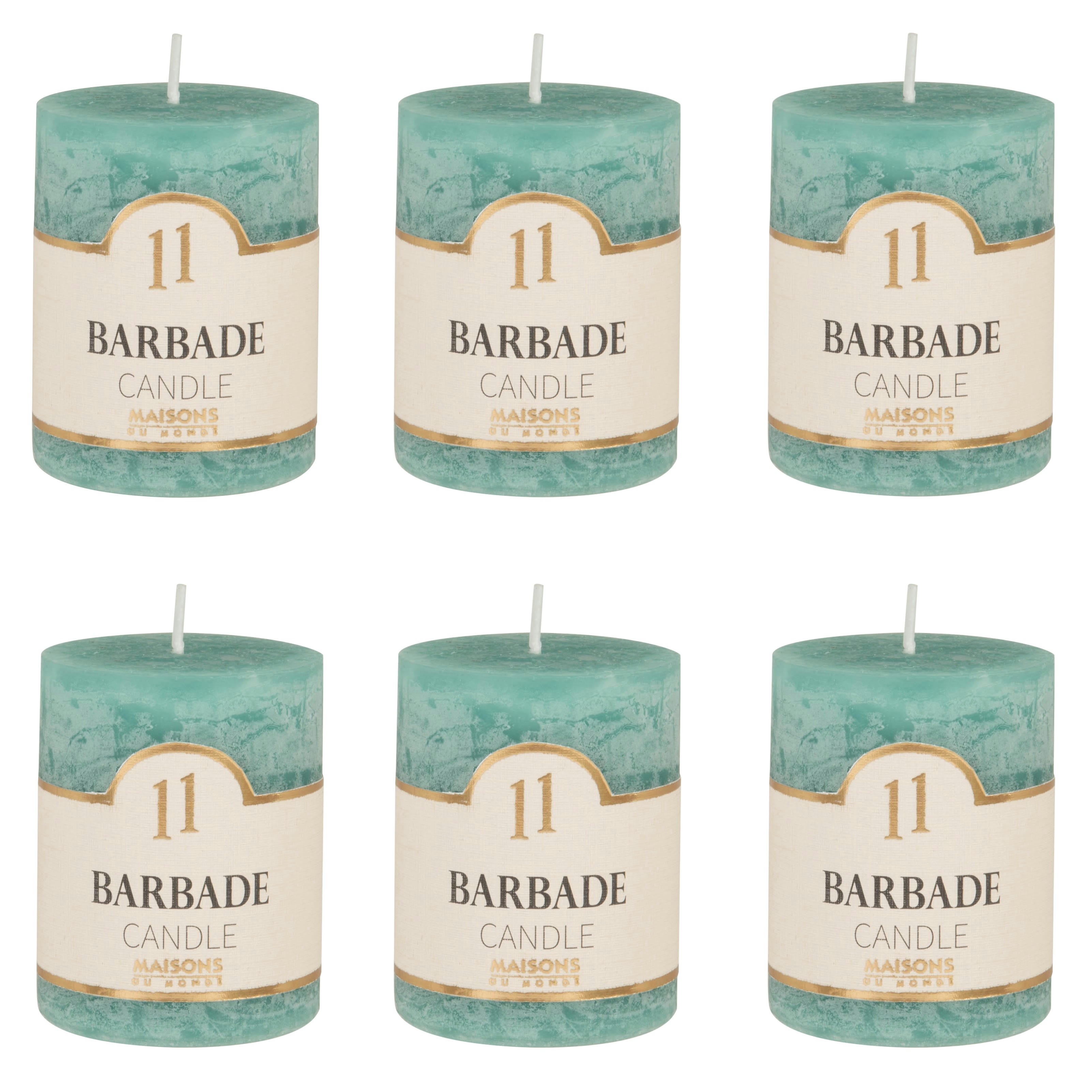 COLORAMA - Bougie parfumée turquoise H6, 75g