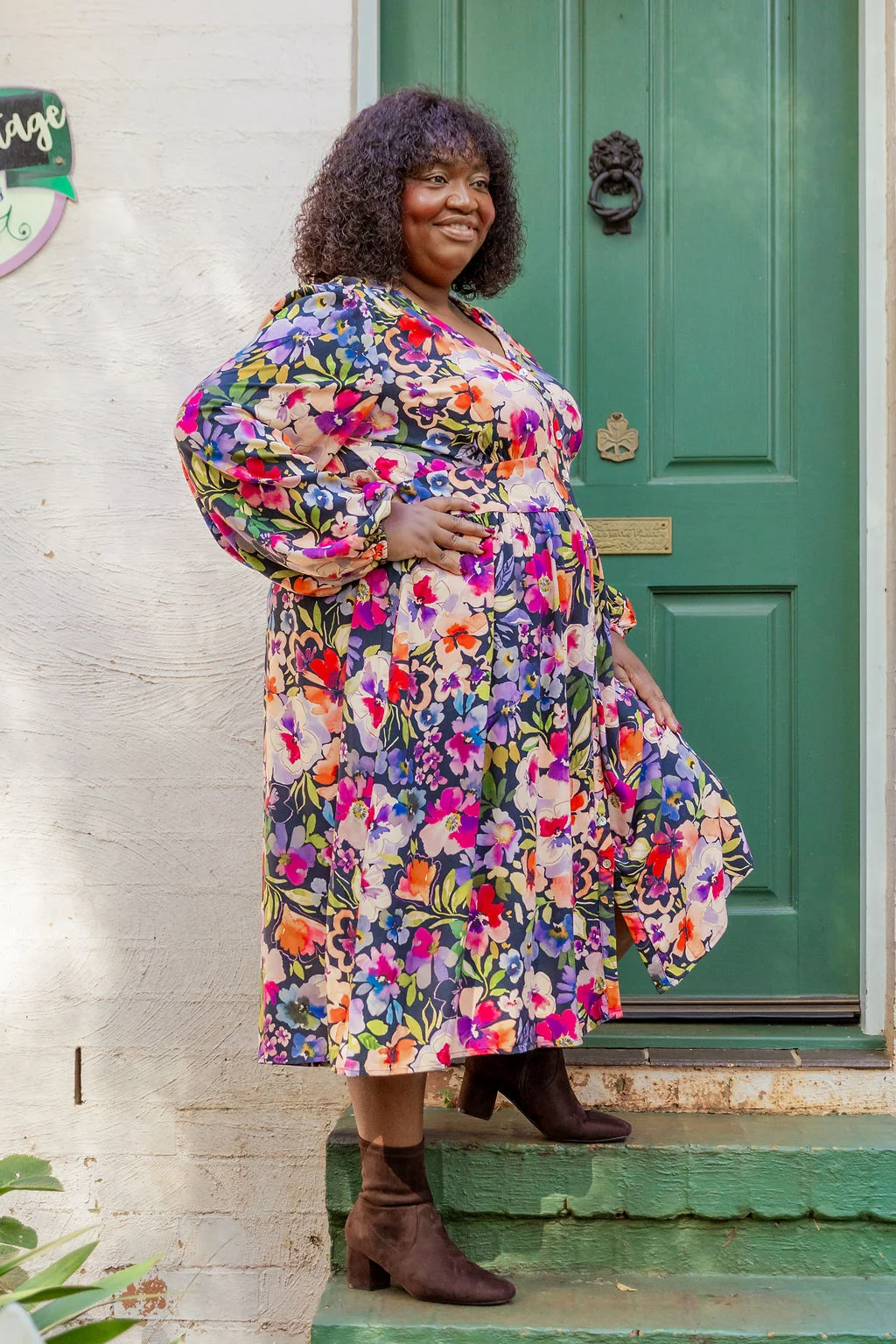 Aura Dress in Winter Bouquet