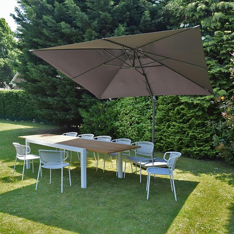 - Parasol déporté 3x3 m gris