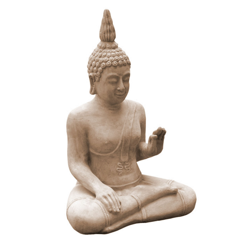 Statue Bouddha en méditation en terre cuite 39 x 25 x 55 cm