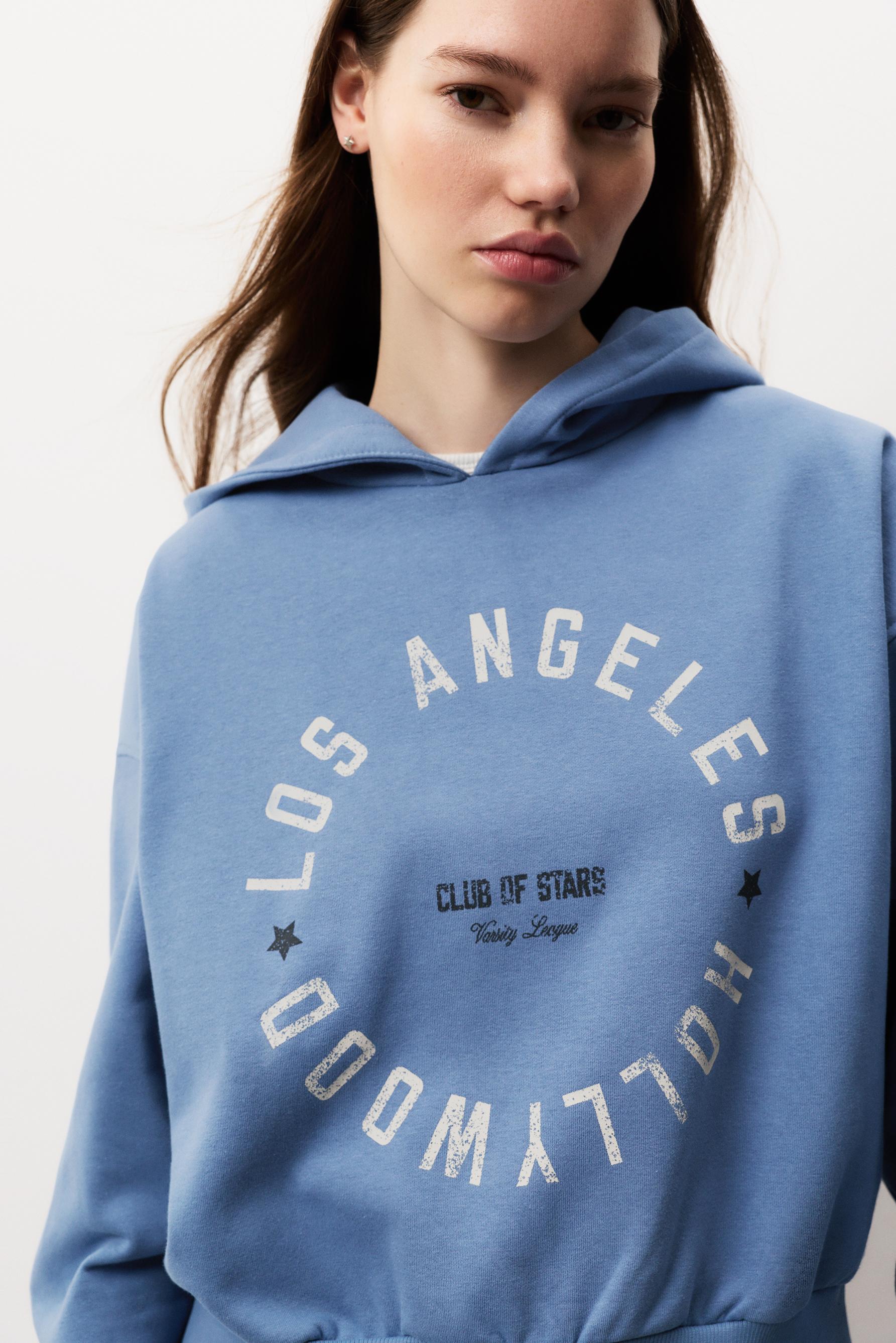 Sudadera estampada capucha