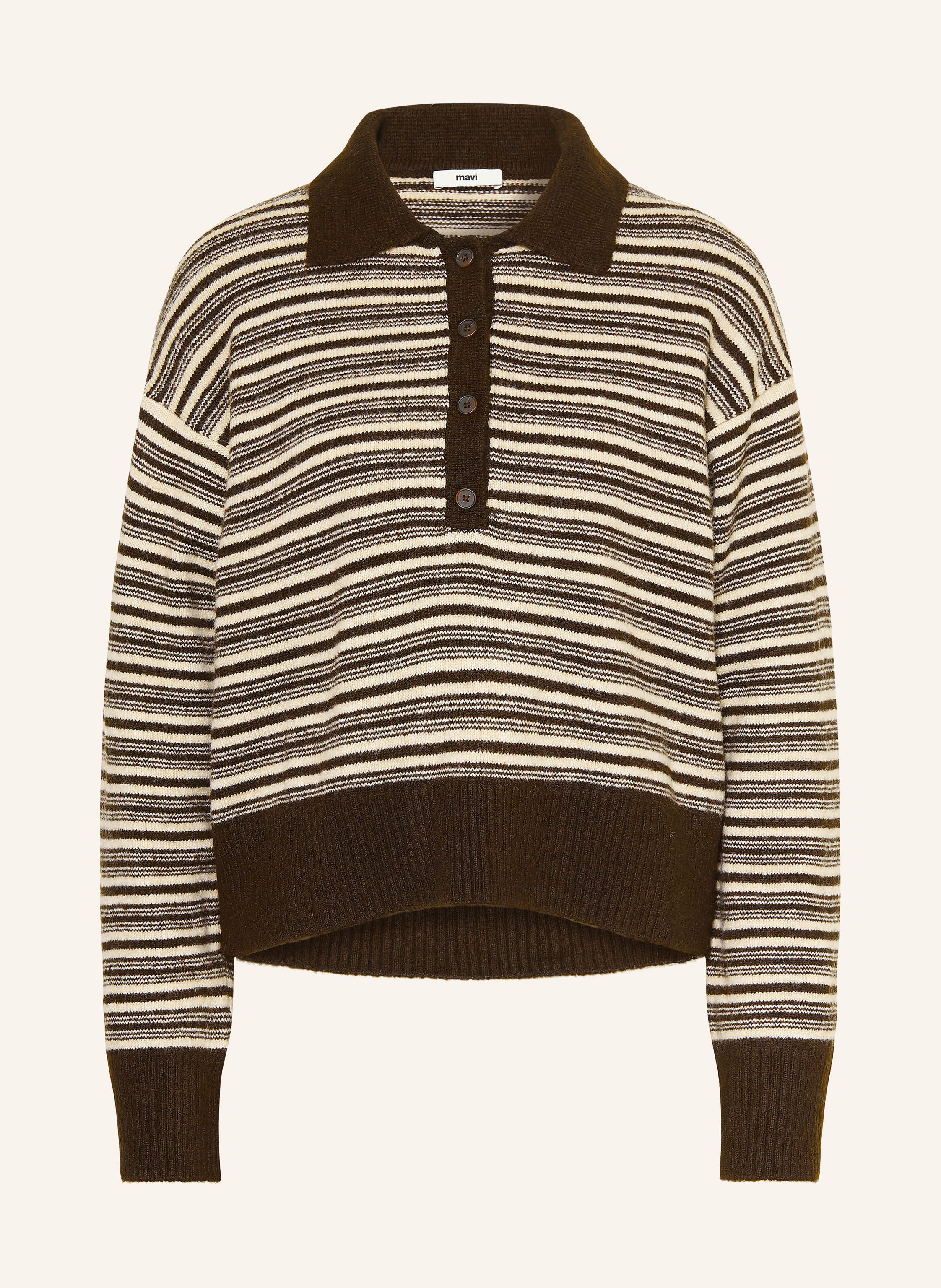 mavi Strick-Poloshirt