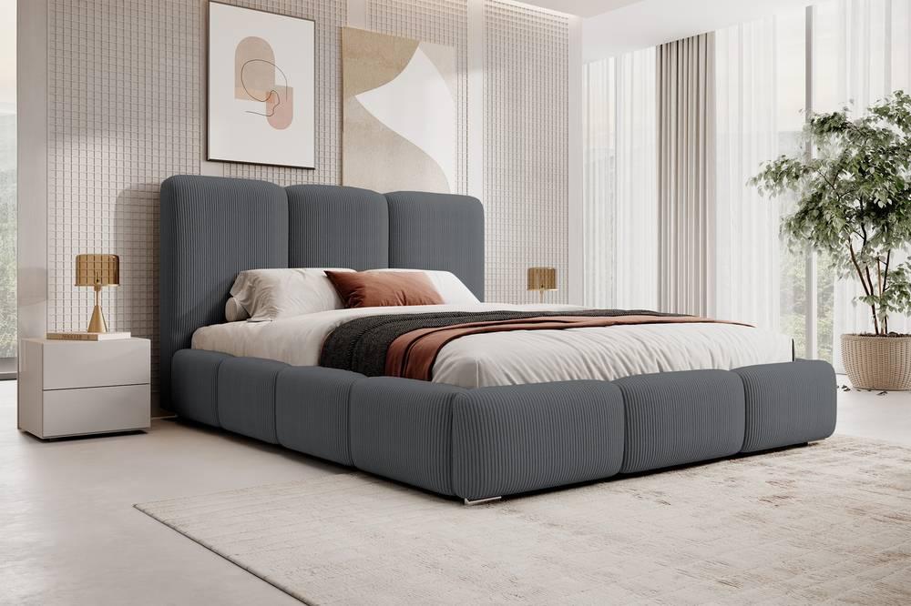 Bedframe Briar met opbergruimte ribstof 180x200