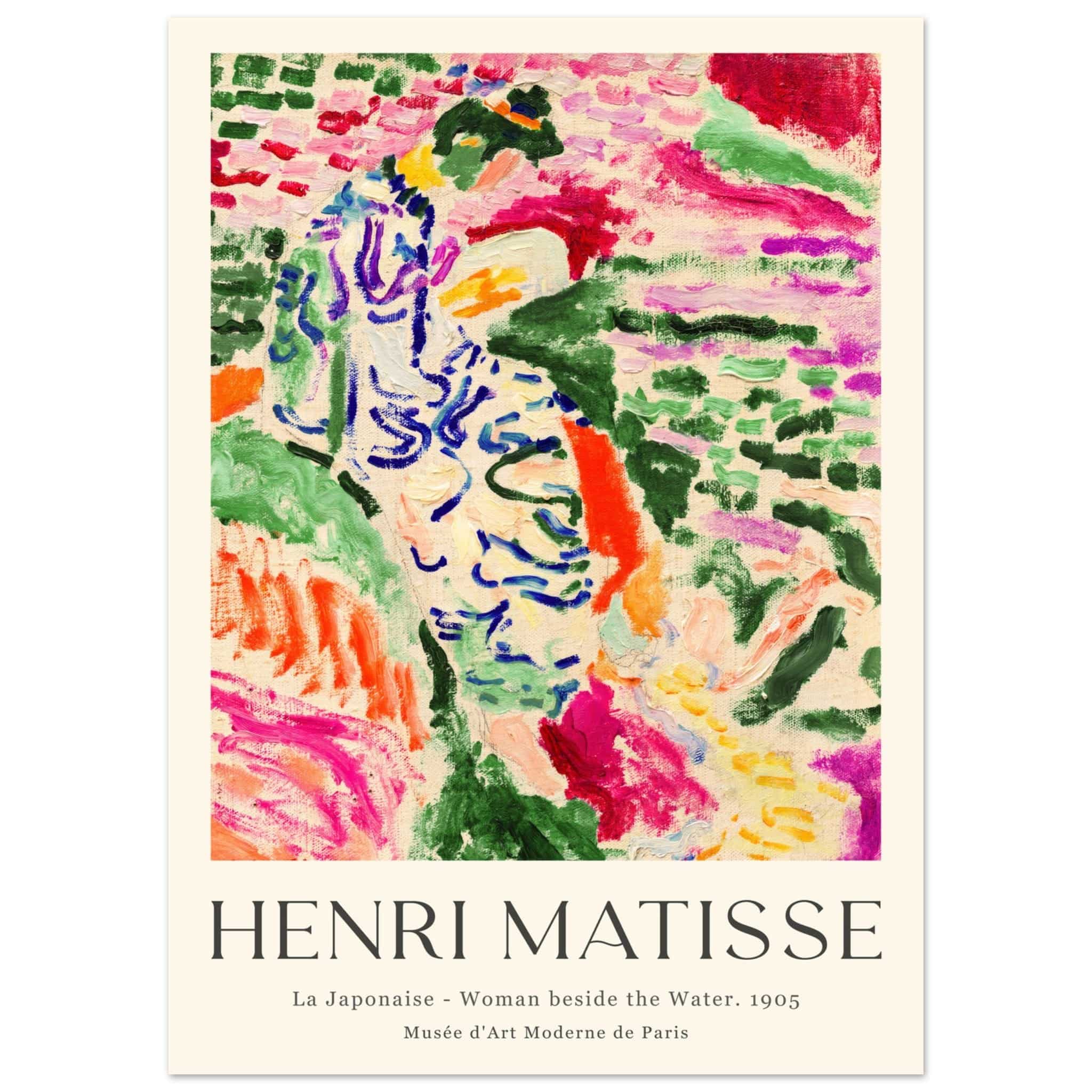 Artfulprints Poster Matisse - La japonaise 1905  - 50x70 cm - Meerkleurig