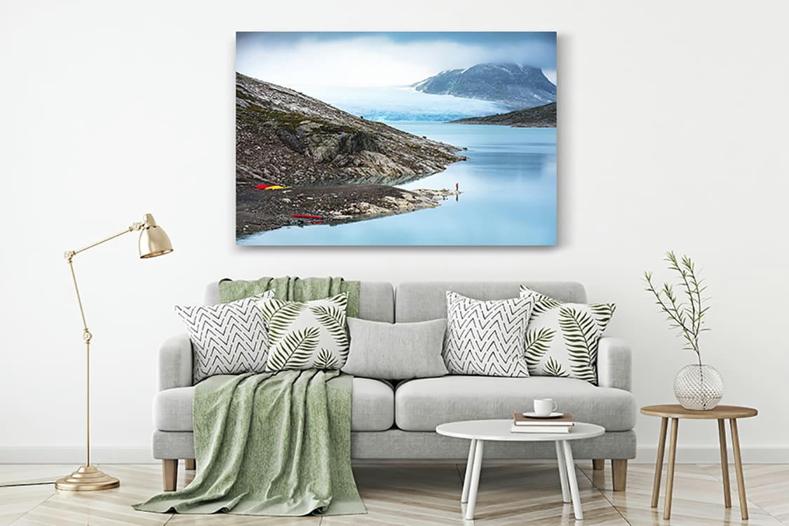 REVEIL GLACIAL - Photographie d'art d'Hugo Grandcolas  30x45 cm sur plexi