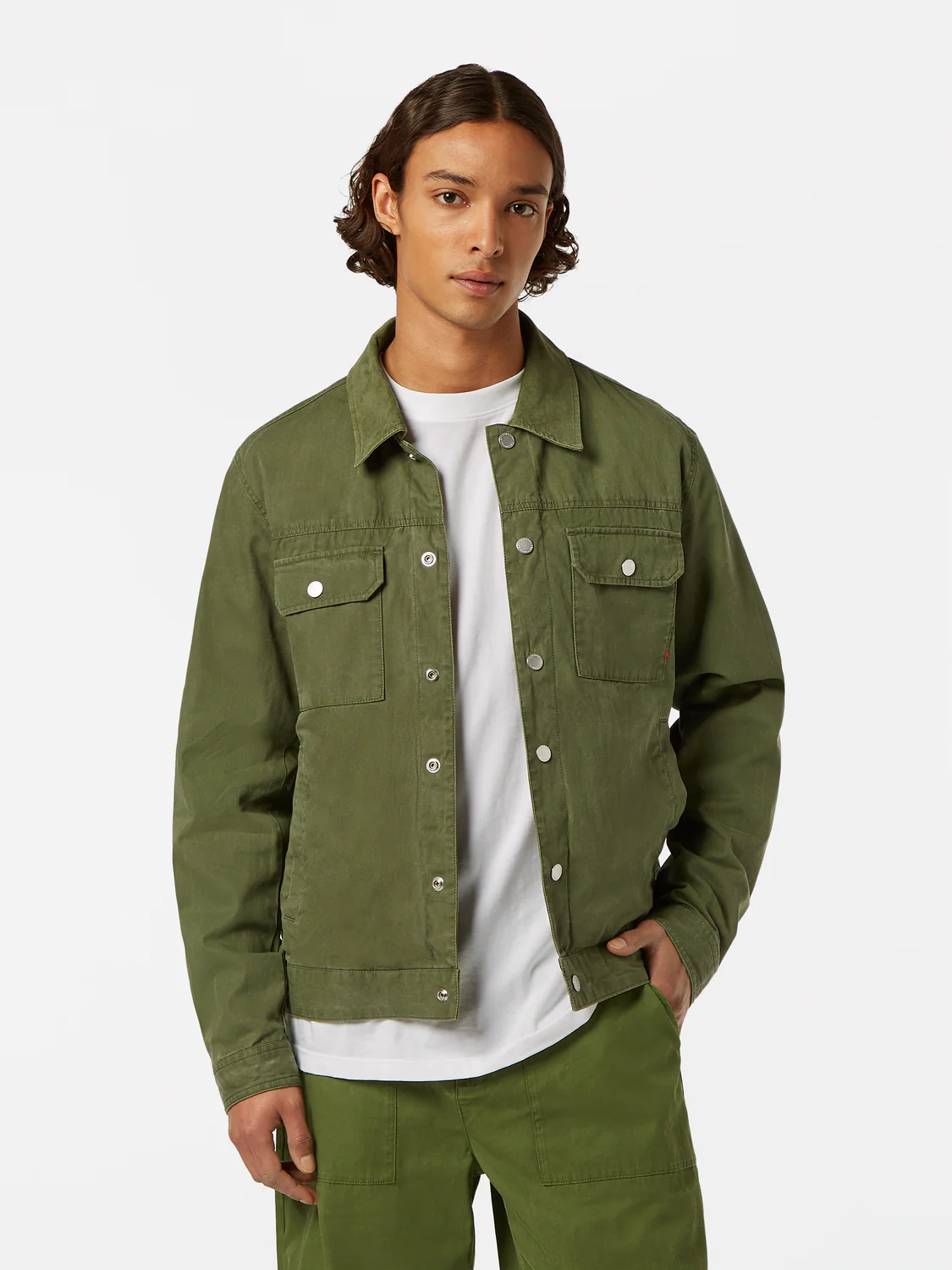 Pigment-Dyed Worker Jacket