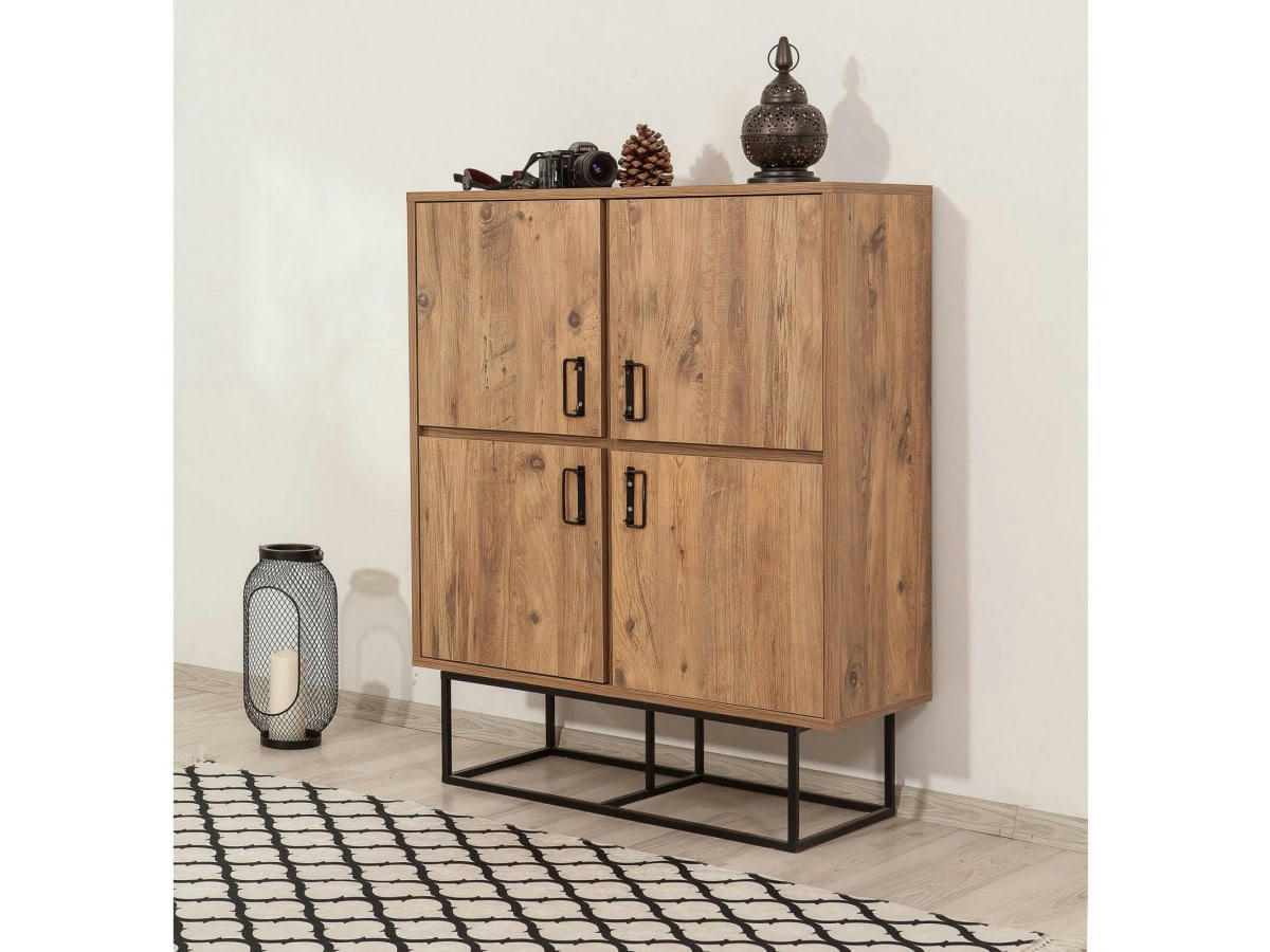 KOHI - KOHI - Buffet haut portes en bois