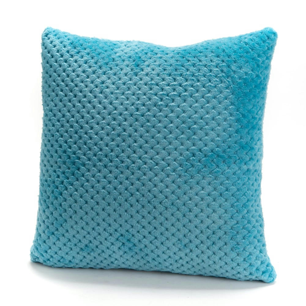DAMIER - Coussin   turquoise 40x40 cm en   bleu