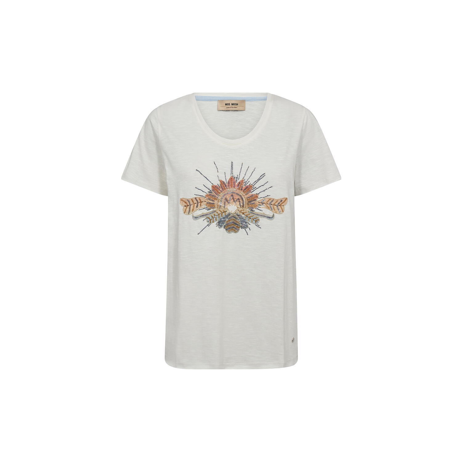 MMTonia O-SS Glam Tee, ecru