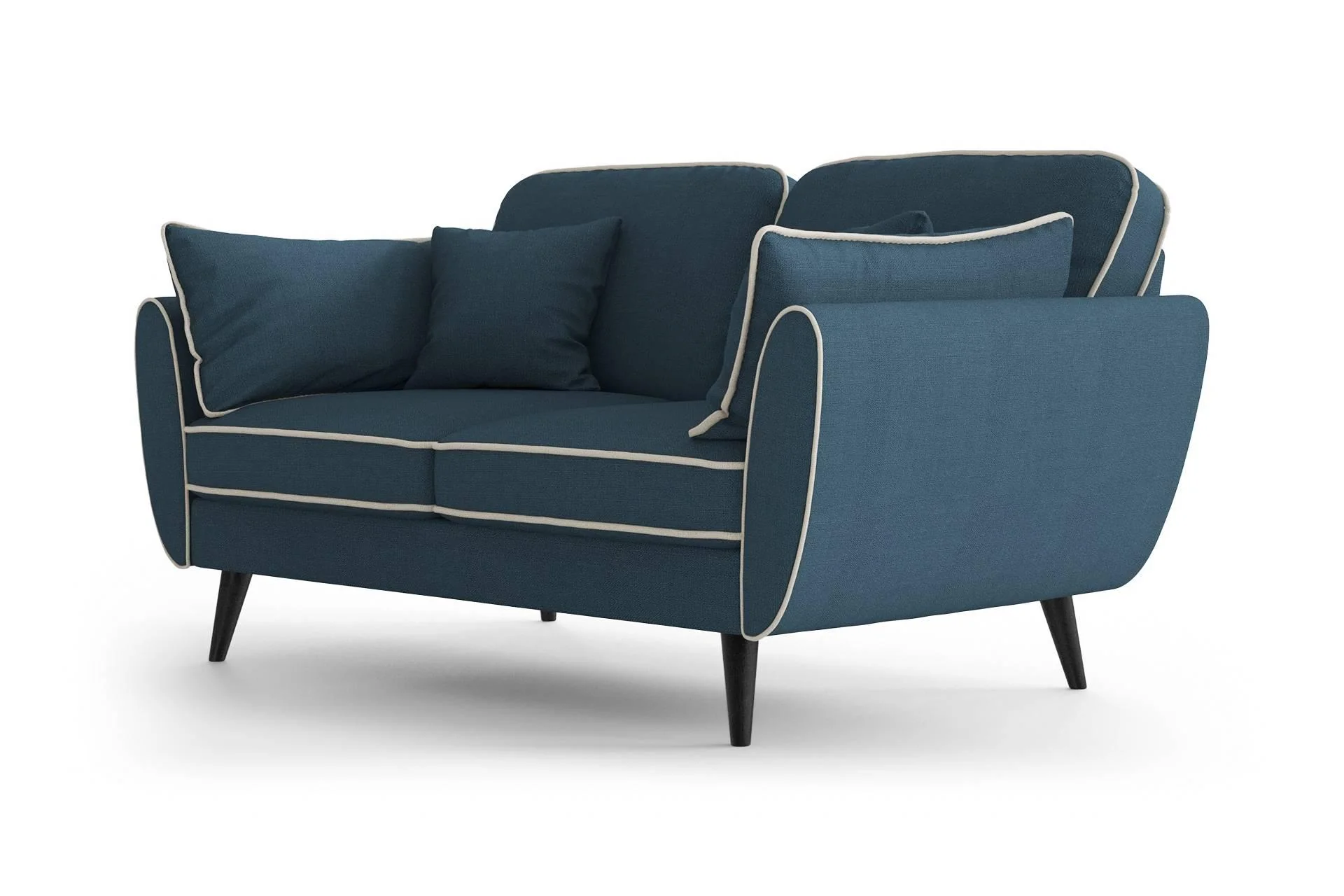 2-zitsbank Zara linnen met contrast piping