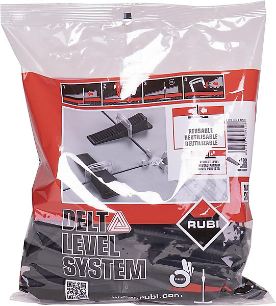 Cales Delta Level System N pour nivellement de carreaux - Boite de 100 - RUBI - 3952