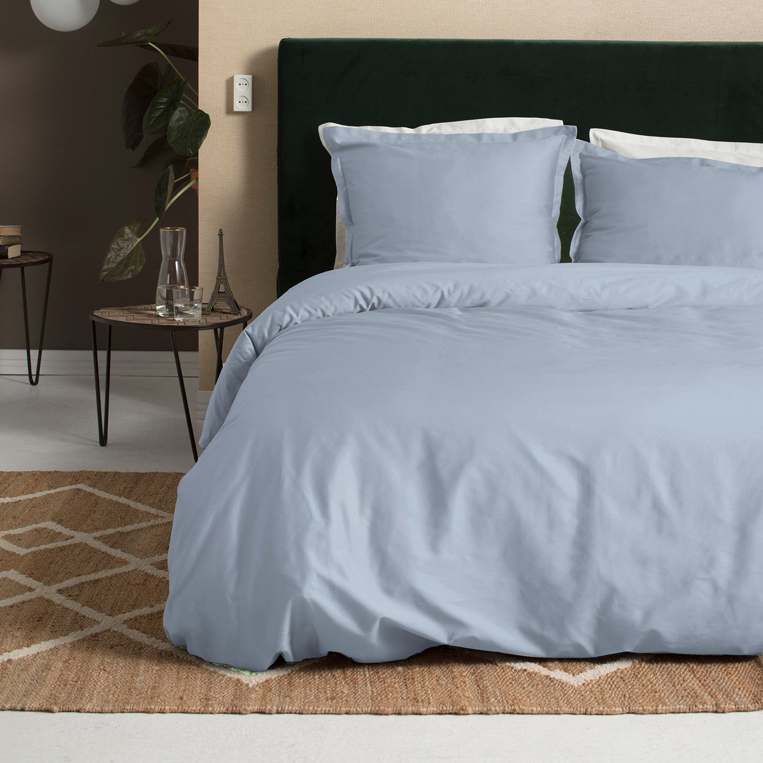 Cinderella Sundays Dekbedovertrek Satijn 240 x 200/220 cm - Soft Blue