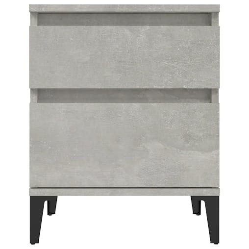NNEVL Bedside Cabinet Concrete Grey 40x35x50 cm