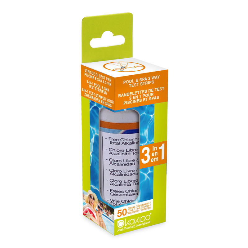 Kit pour analyse d'eau 50 pièces