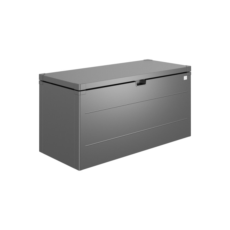 Coffre de jardin StyleBox gris foncé 1,4 x 0,6 x 0,71 m BIOHORT