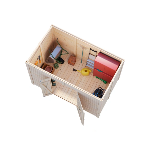 Gerätehaus »Leif«, Aufstellmaße BxTxH: 280 x 186 x 230 cm, lackiert, Holz