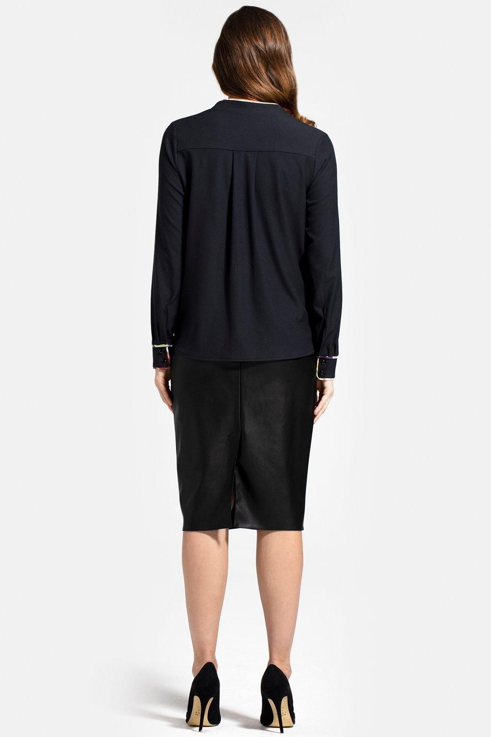 Hot Squash Crepe Blouse with pockets