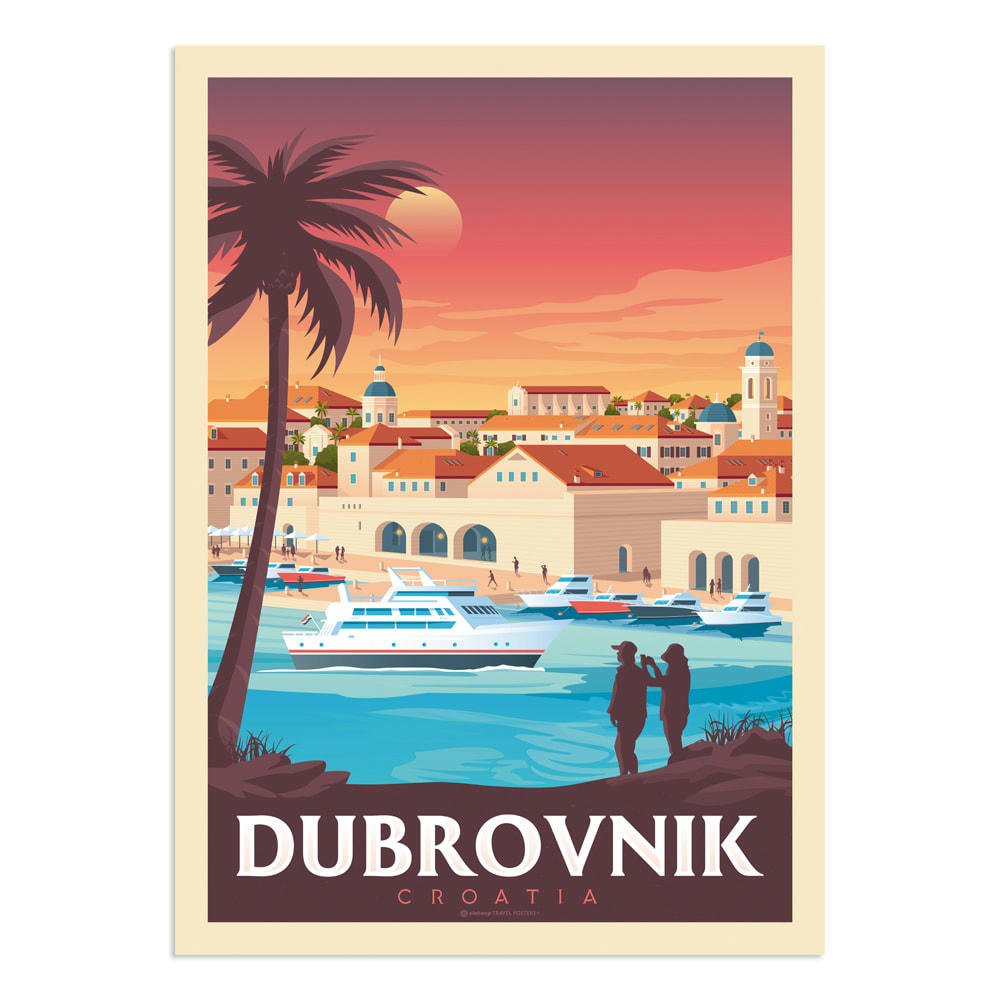 - Affiche Dubrovnik  30x40 cm
