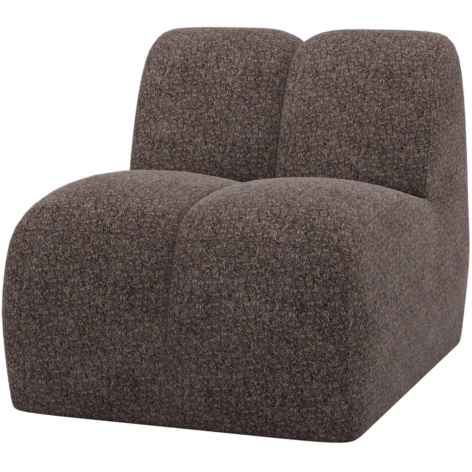 WOOOD 1-zits element Mojo - Wollig - Bruin - 74x84x97