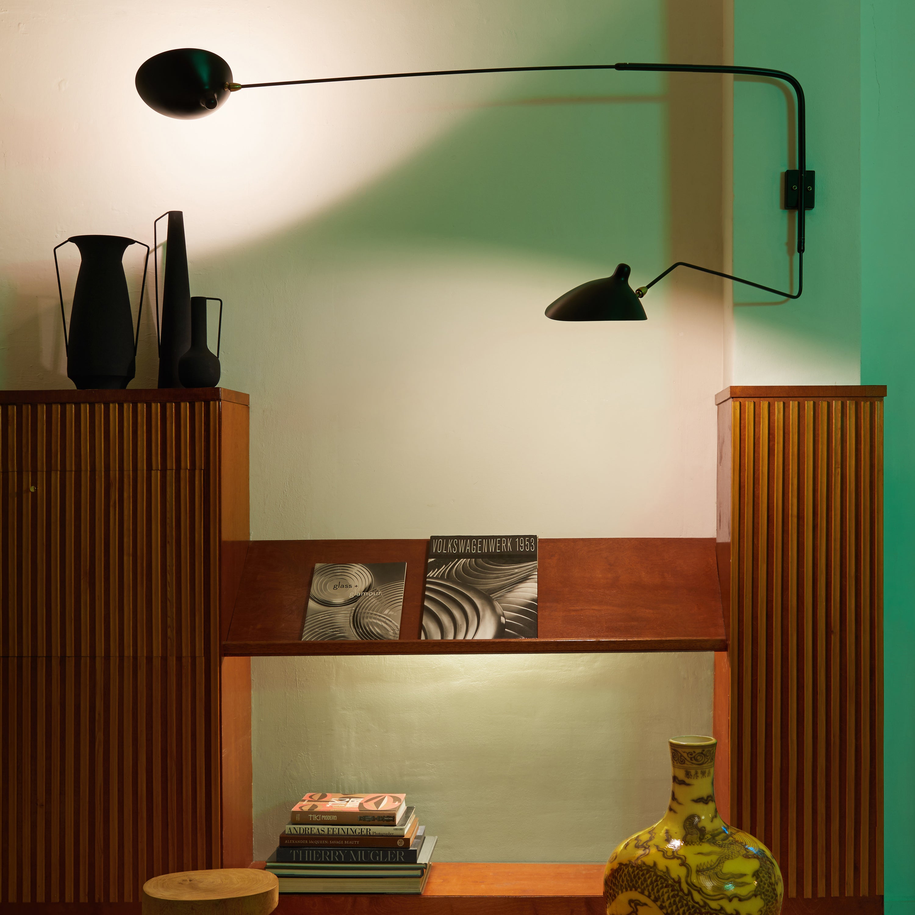 POLSPOTTEN Roman Vaas Set van 4 - Zwart