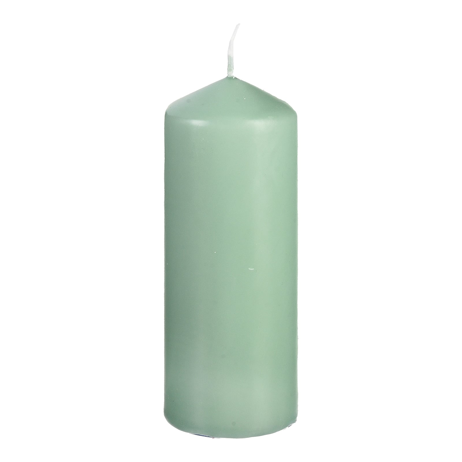 Stumpenkerze Basic Grün, ⌀ 6 cm, H 150 mm