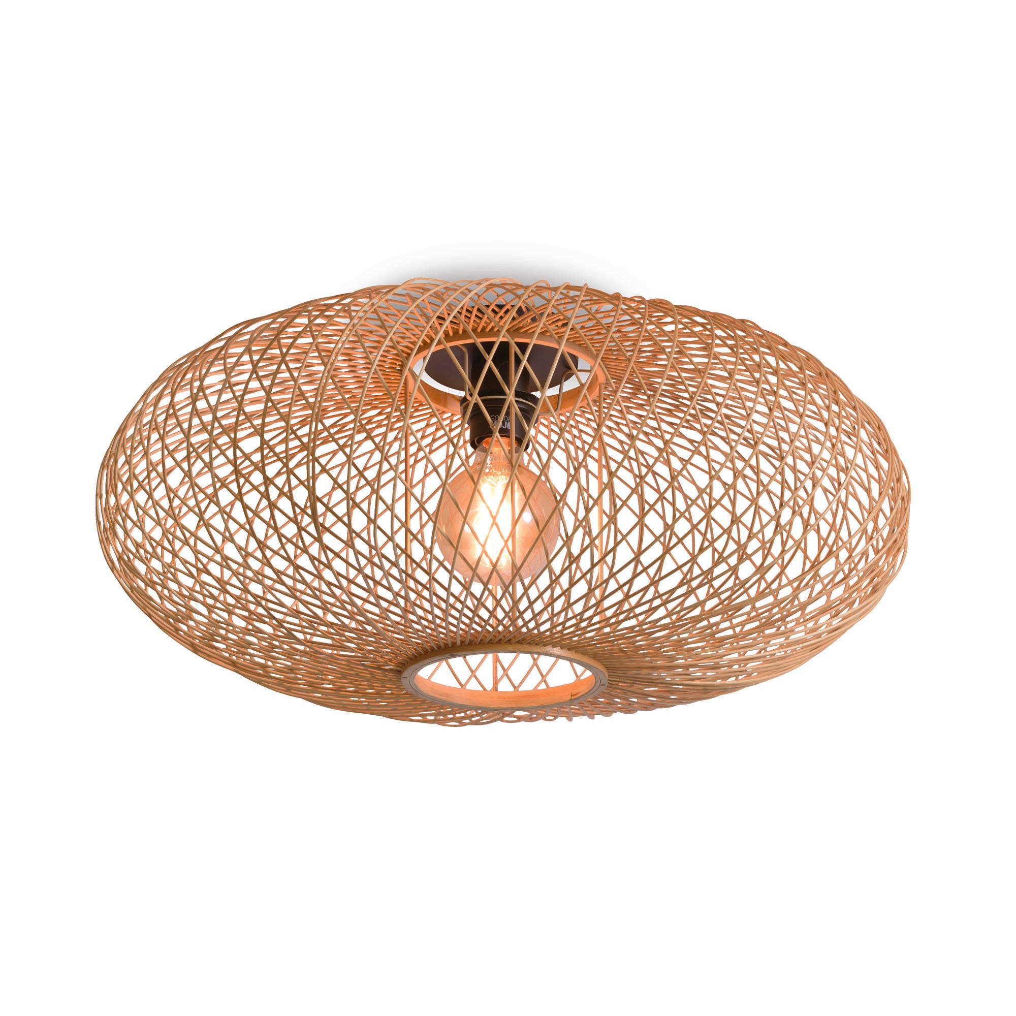 GOOD&MOJO plafonnière Cango - bruin - Ø60cm
