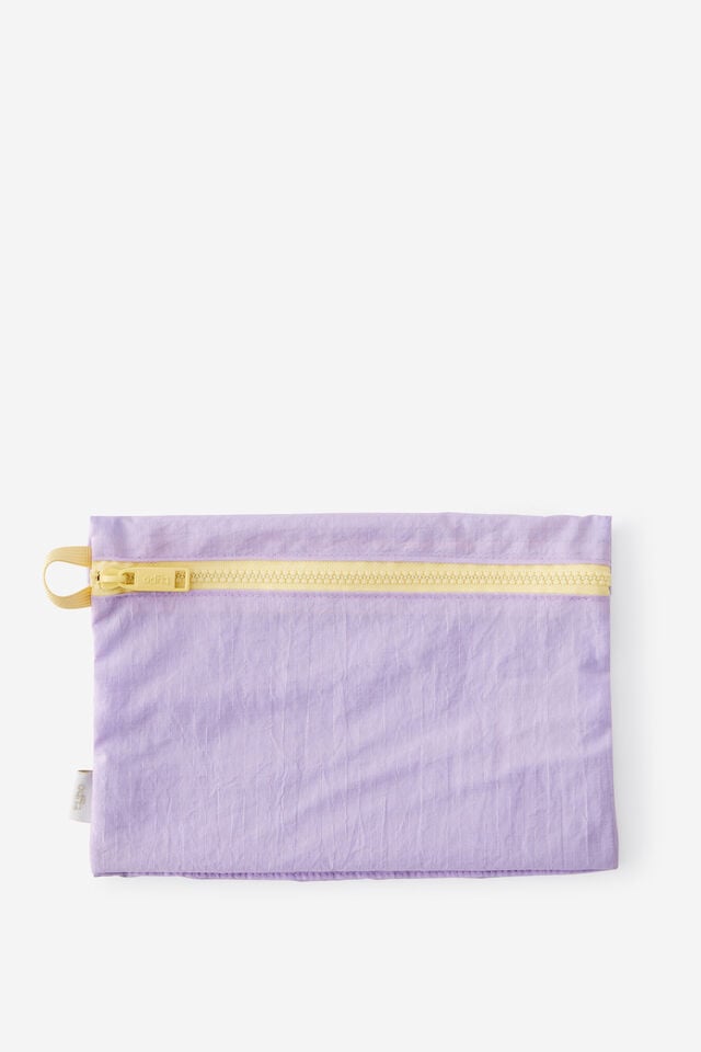 Zip Up Grid Pencil Case