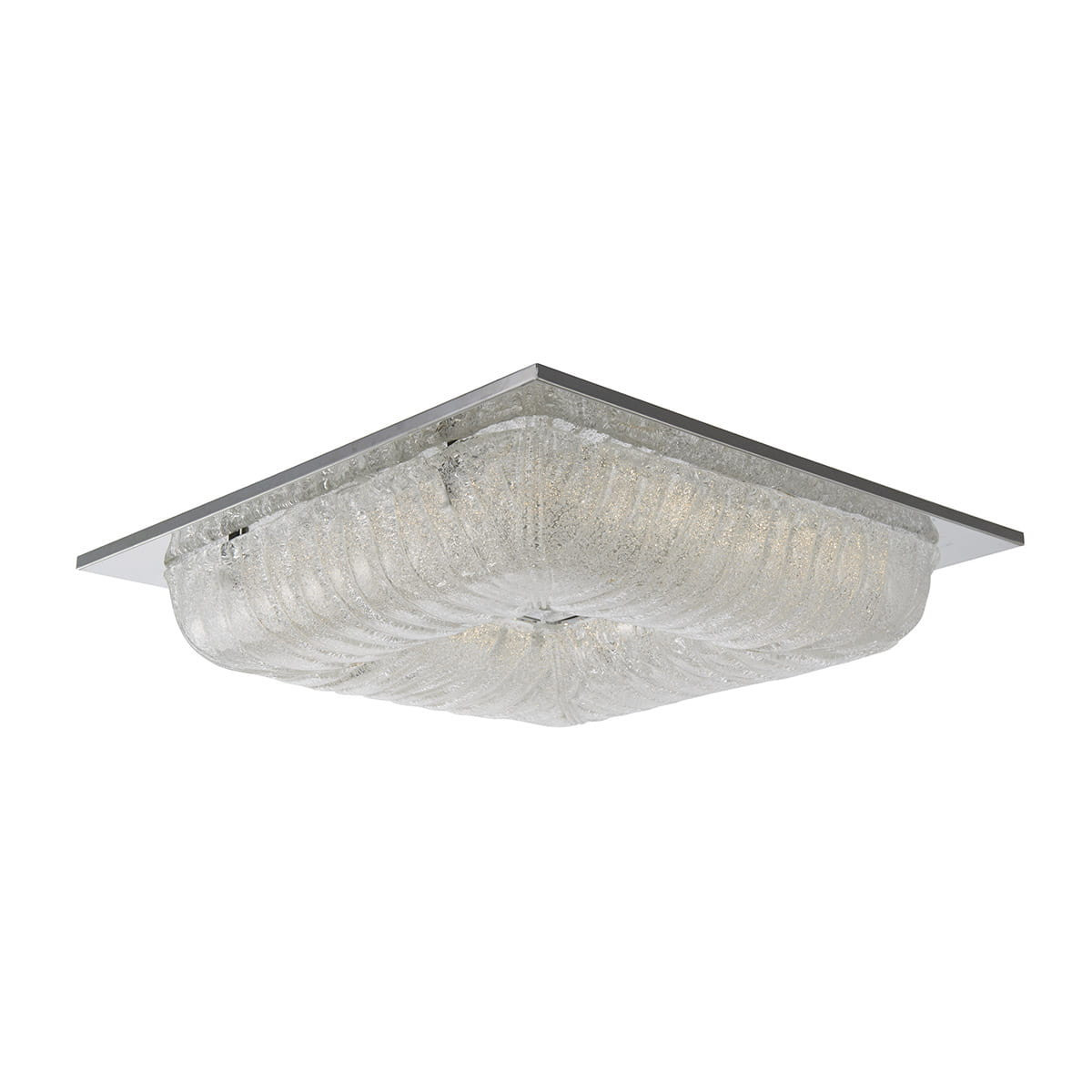 Plafon MERCERkwadratowy transparentny LED 1x40W 52cm 2900lm IP20 Italux