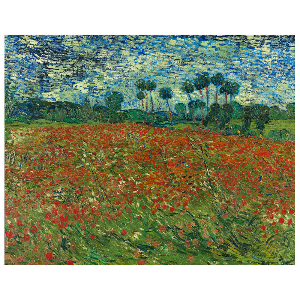 - Tableau Le Champ des Coquelicots Vincent Van Gogh 80x100cm
