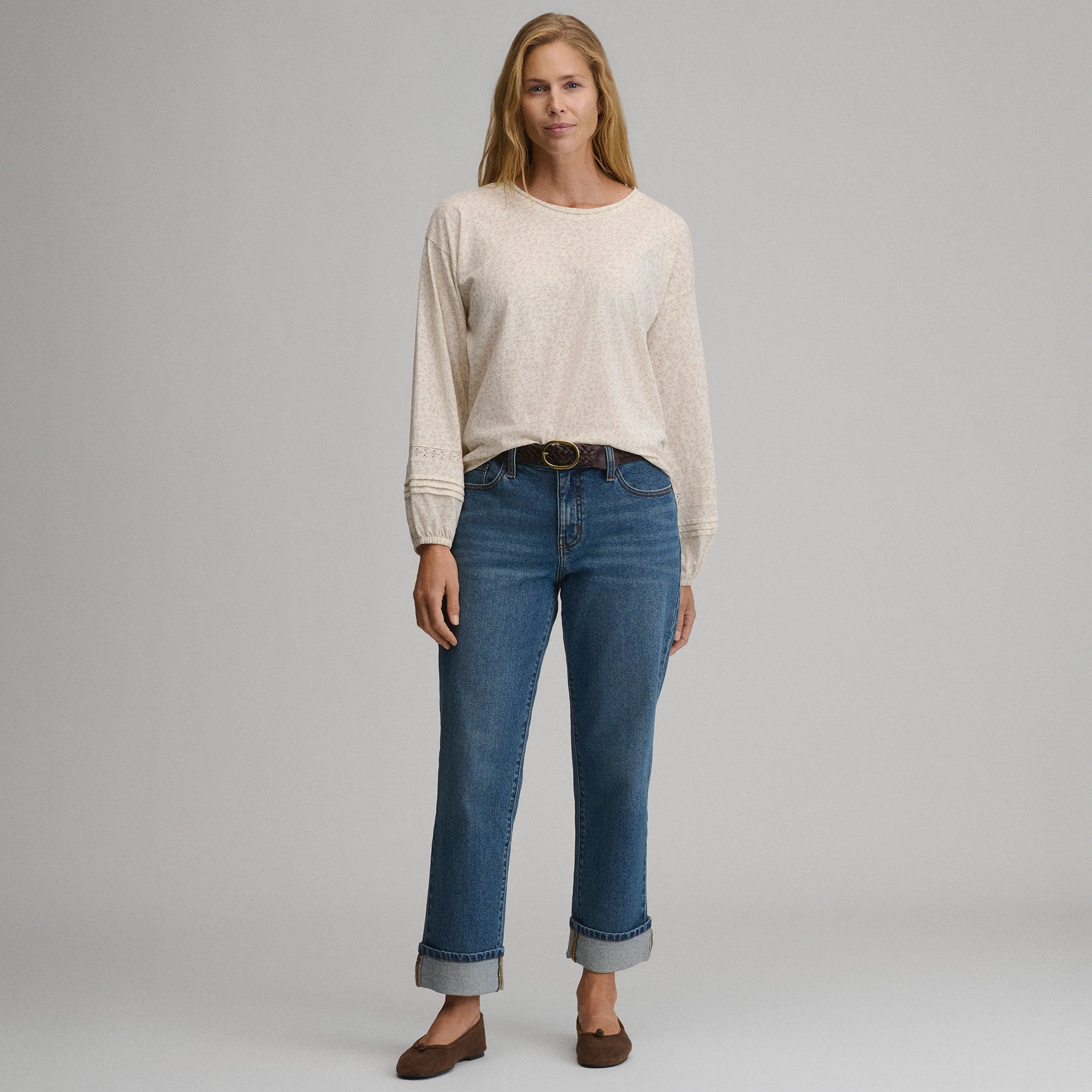 Women's Long-Sleeve Soft Relaxed Top
