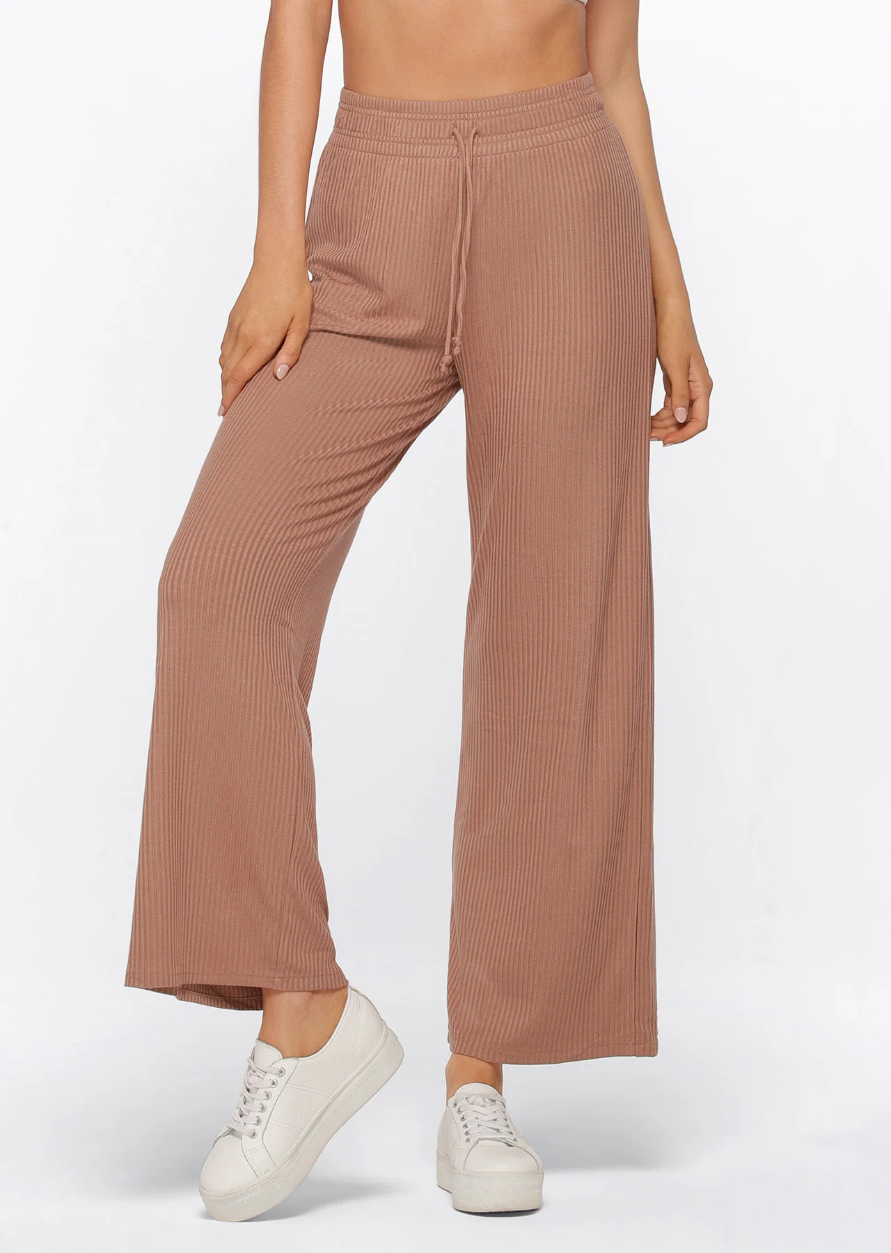 Rest And Relax Rib Full Length Pants