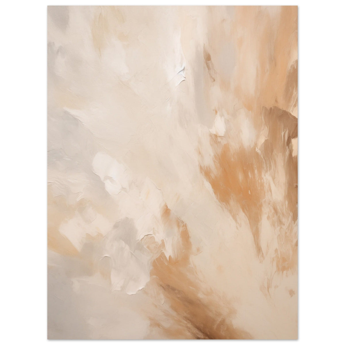 Artfulprints Poster Abstract - Golden touch 2  - 30x40 cm - Terracotta