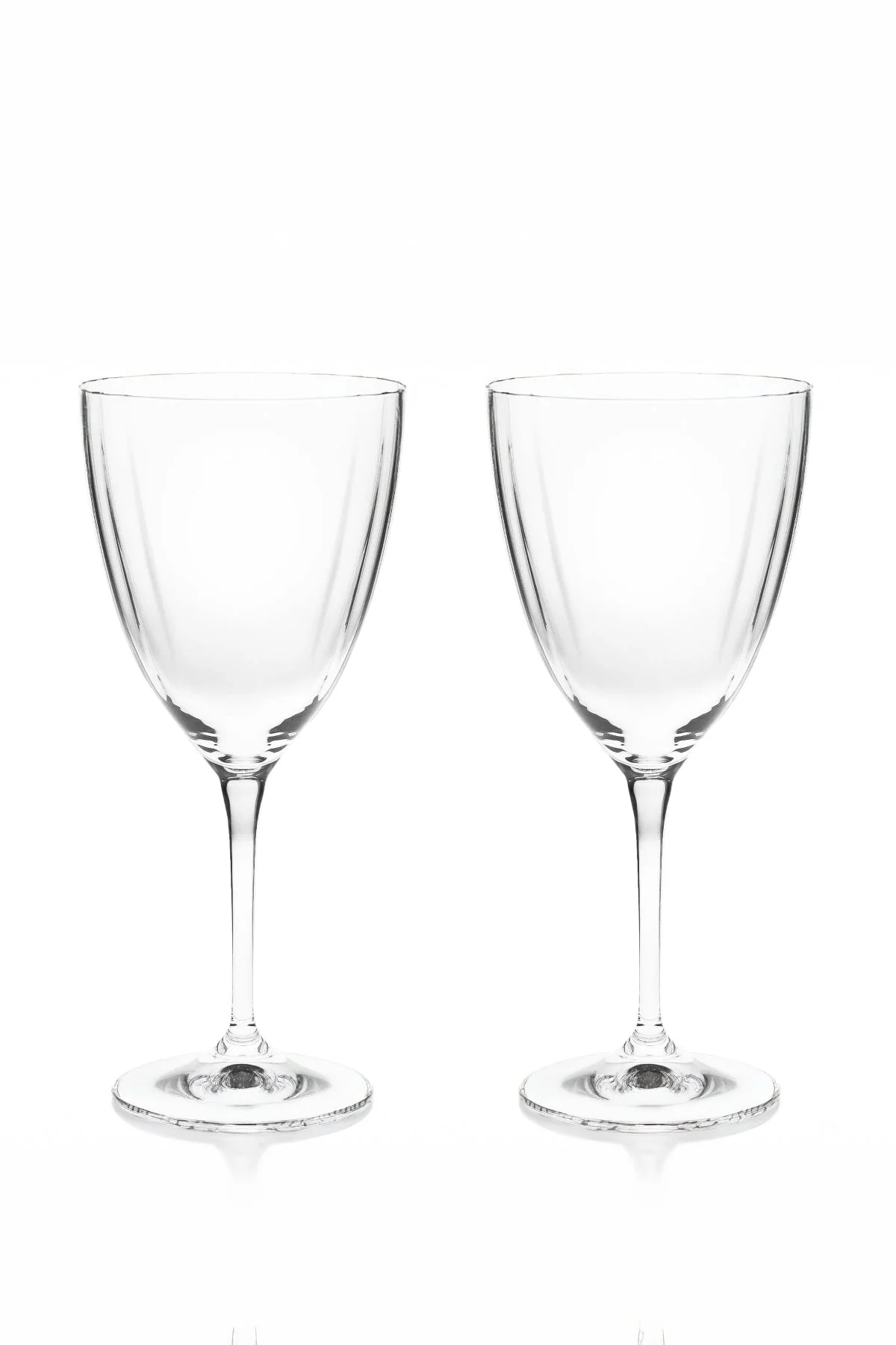 Ripple Crystal Wine Glasses Set of 2