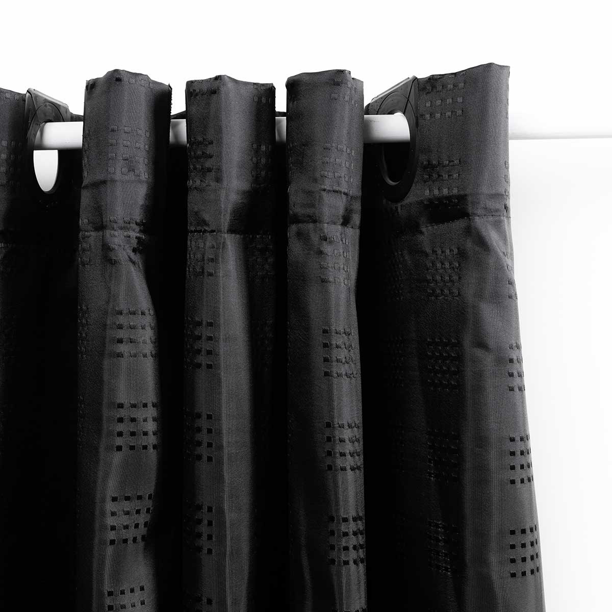 Cortina De Banho Preta 180x200cm